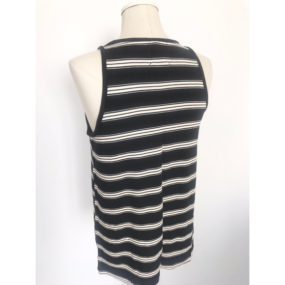 Lou & Grey NWT black & white stripe tank top - Picture 2 of 6